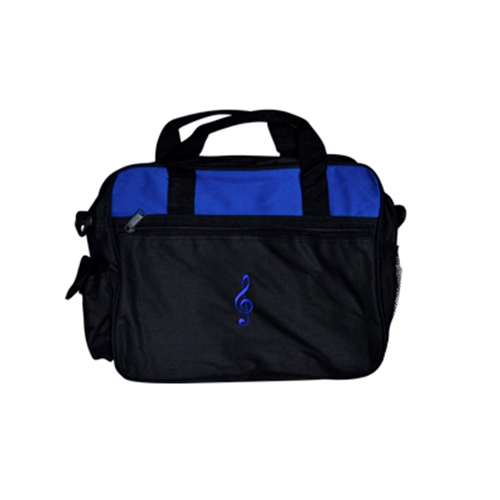 AM Gifts  4921-00 Royal Blue/ Blk G-Clef Bag