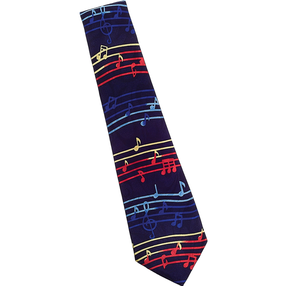 AM Gifts  42033 Rainbow Staff (Navy) Necktie