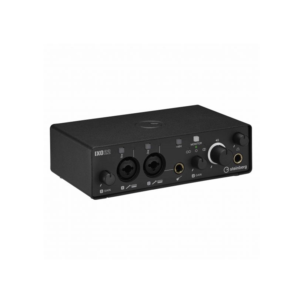 Steinberg  IXO22B 2IN/2OUT USB2.0 Type C Audio Interface with two preamps - Black