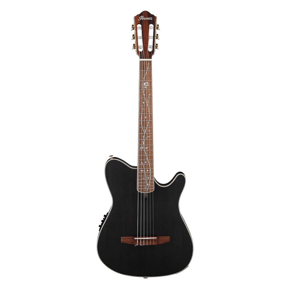 Ibanez TOD10NTKF Tim Henson (Polyphia) Acoustic Electric Guitar - Transparent Black Flat