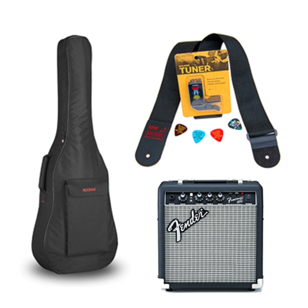 NW Music F10GPKGSTD Standard Fender 10 Watt Electric Guitar Package