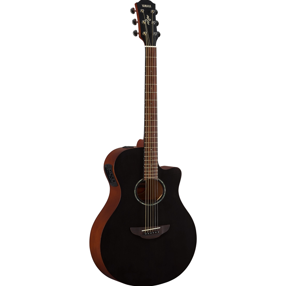 Yamaha APX600M SMB Thinline Acoustic Electric Guitar, Smoky Black Matte