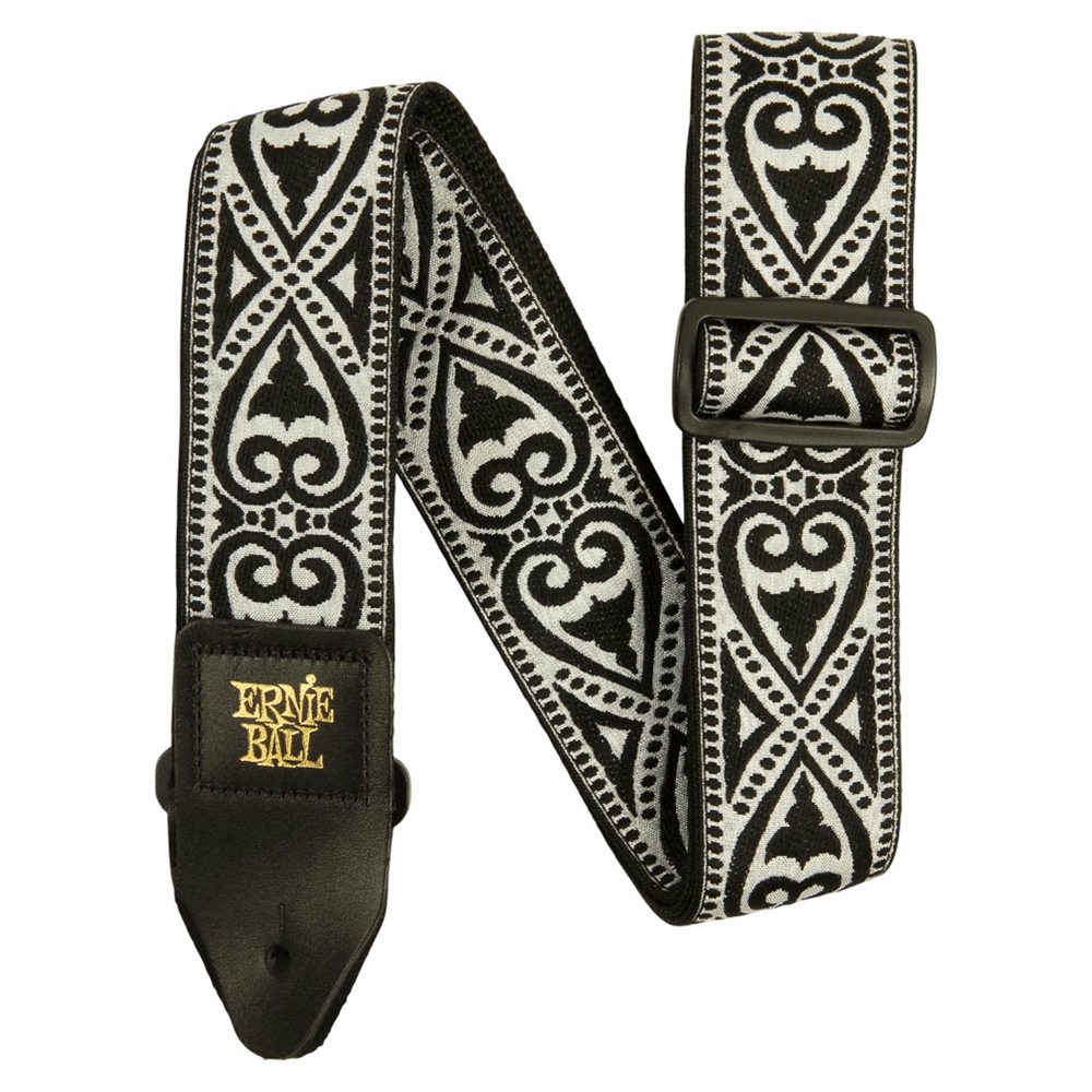 Ernie Ball P05345 Black Heart Jacquard Guitar Strap