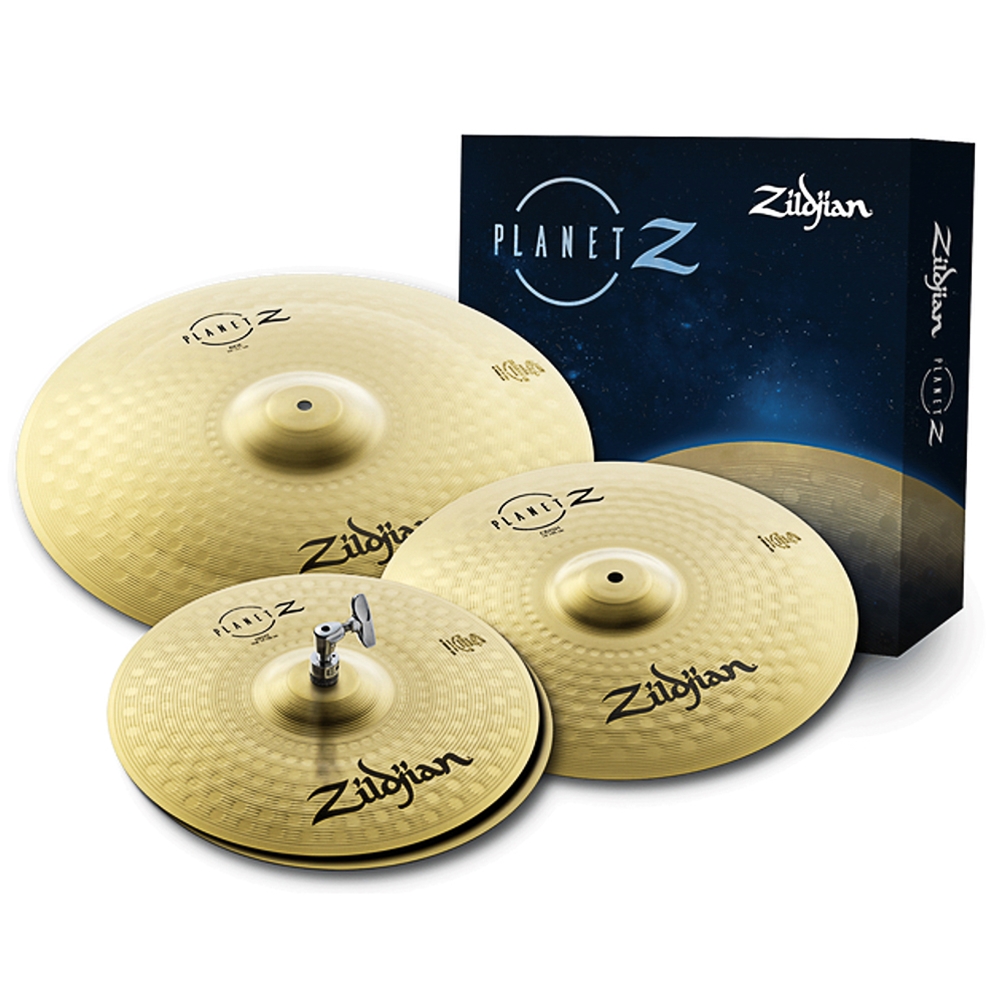 Zildjian PLZ4PK Planet Z Complete Cymbal Pack 14" Hi Hat 16" 20"