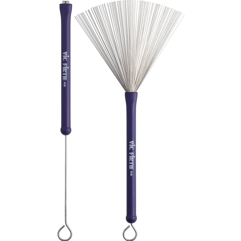 Vic-Firth HB Heritage Wire Brushes, Retractable Rubber Handle