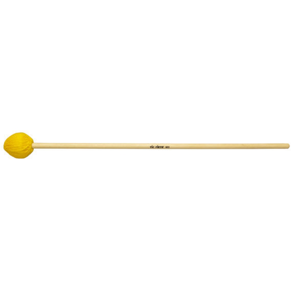 Vic-Firth M3 American Custom Mallets, Medium, Yellow Yarn Birch